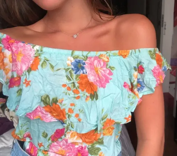 blusa ciganinha marca farm tamanho P - usada 1x