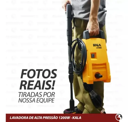 Lavadora de alta pressão com jato vap regulável 1190w