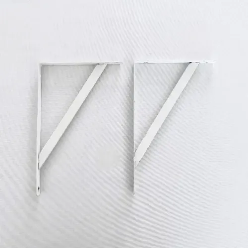 Mão Francesa/Suporte Cantoneira Branco 24x15 cm