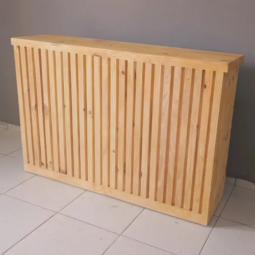 Balcão atendimento ripado
