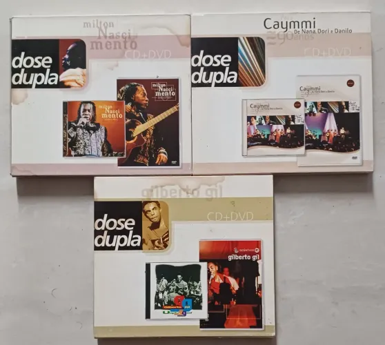 CDs e DVDs - Milton Nascimento, Caymmi e Gilberto Gil