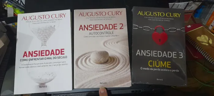 Livros Ansiedade - Augusto Cury - 3 volumes