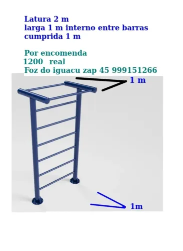 Barras fixa estrutura de esporte