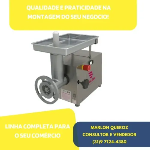 Moedor de Carne Boca 10 Inox Braesi