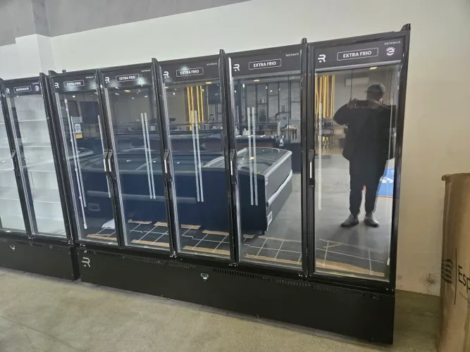refrigerador expositor 5 portas para cervejas e carnes - a pronta entrega