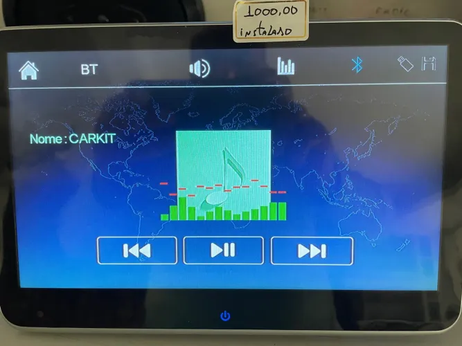 Tela 10? de altíssima qualidade para encosto de cabeça Bluetooth USB sd muito top