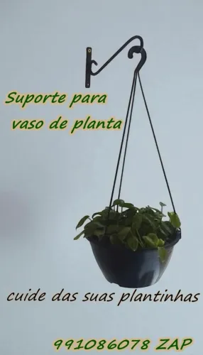 Mão Francesa Suporte Para Vaso de Plantas e Flores
