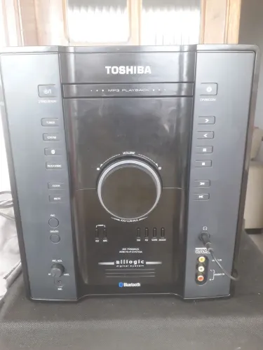 Mini system Toshiba Leia o anúncio