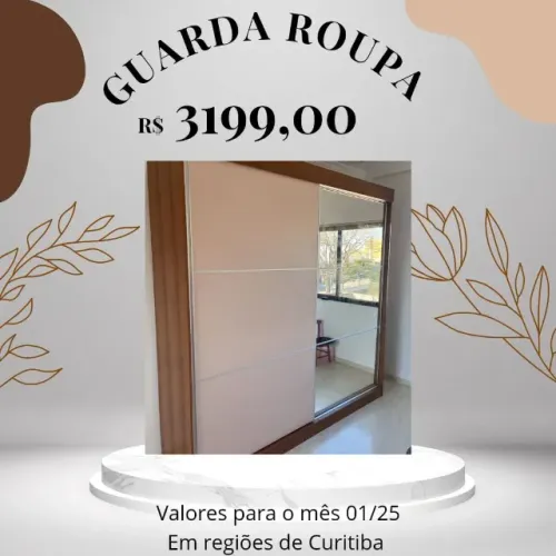 Promoção Guarda Roupa com Espelho  - 06/01   