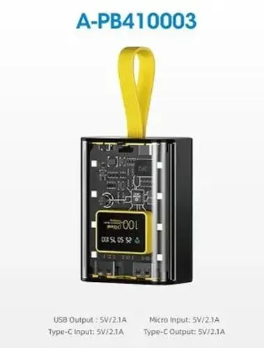 Carregador Portátil Satellite Turbo 22.5W 10000mAh com lanterna novo zero 