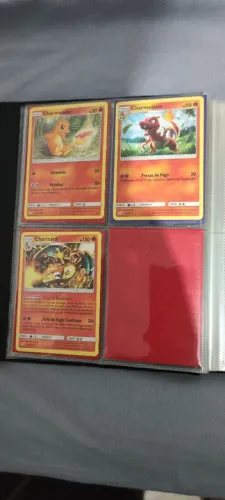 Cartas Pokémon Charmander, Charmeleon e Charizard