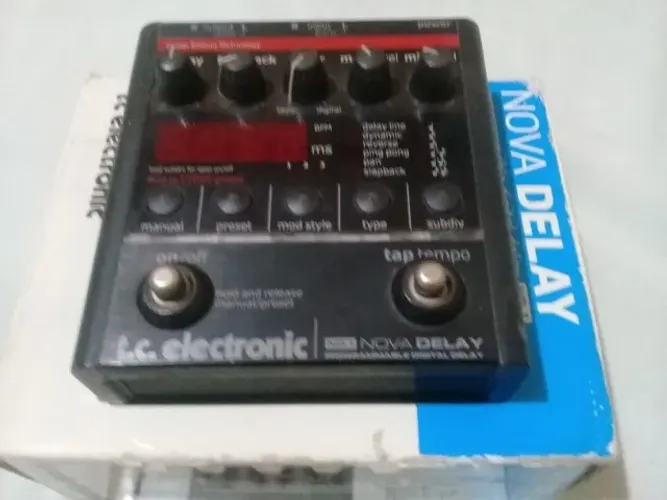 Pedal de delay tc nova delay profissional SEM FONTE