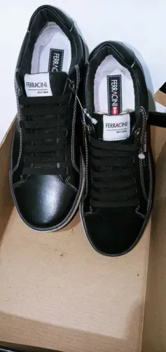 Tênis ( sapatenis)Masculino Ferracini Preto ( modelo: Lexus) Tam. 39 / Novo.