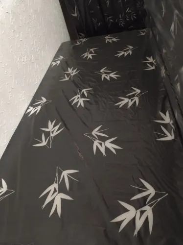 Colchão solteiro NOVOS estampa de bambu preto 