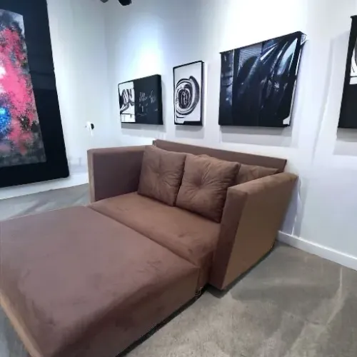 Sofá Cama COMPACTO! Kitnet, Airbnb, Aluguel, ideal para ambientes pequenos.