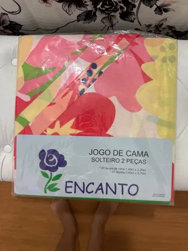 Jogo de Cama Solteiro Encanto - Flores NOVO!