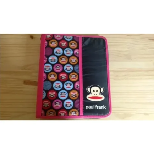 Fichário Caderno Universitário Zíper Paul Frank Foroni Novo