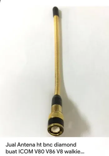 Antena Icom diamond BNC VHF douradada Ic v8 IC v80
