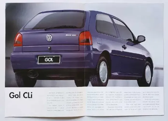 Folder, Catálogo VW Gol CLi 1,6 e 1,8 1996