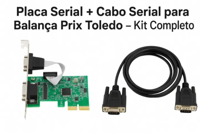 ? Placa Serial + Cabo Serial para Balança Prix Toledo - Pronto para Uso