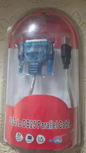 Cabo USB - Paralelo ideal para impressoras antigas/matriciais