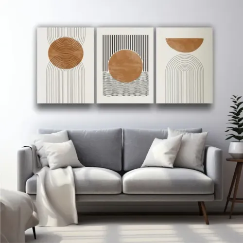 Trio de Quadro Decorativo Moderno NOVO 