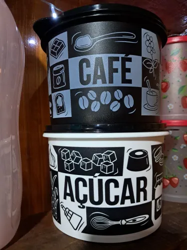 Tupper caixa café e açúcar (PB)