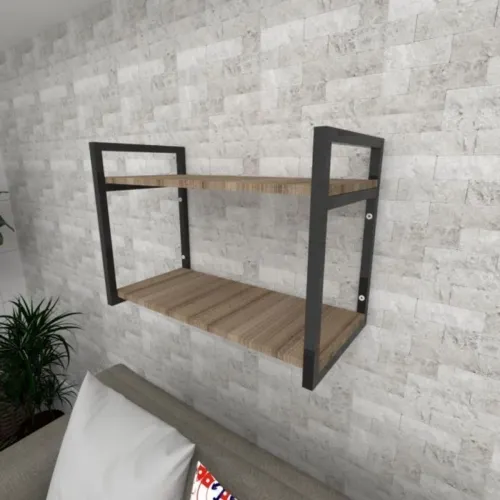 Prateleira de Parede Industrial - Design Moderno
