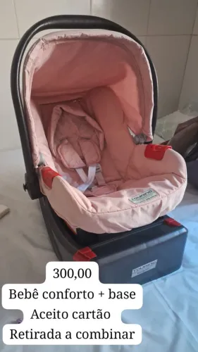 Bebê Conforto Touring + Base - Rosa