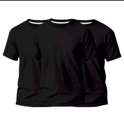 Kit 3 Camisas Básicas Masculinas 