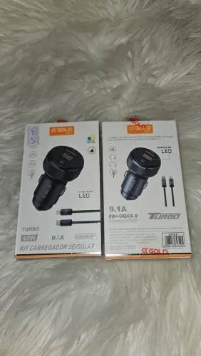 Kit Carregador Veicular Turbo 60W 9.1A