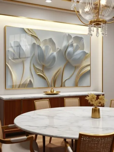 Quadro Decorativo 150x90 Flor Branca Personalizado