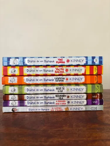 Livros de diário de banana