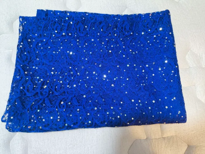 Tecido azul 