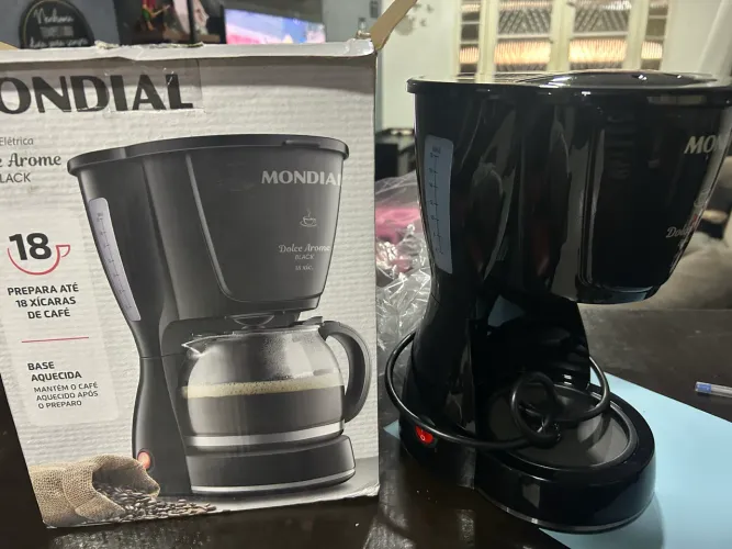 Cafeteira Mondial 18 Cafés SEM O JARRO! NOVA!