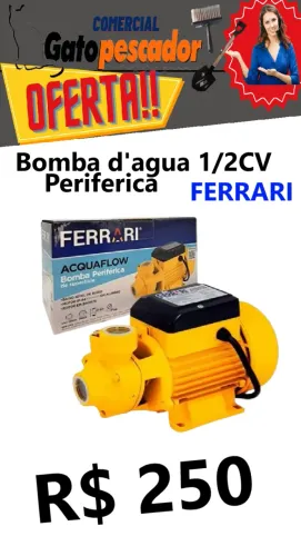 No Bengui-MOTOR PERIFERICO D'Agua 1/2 CV FERRARI