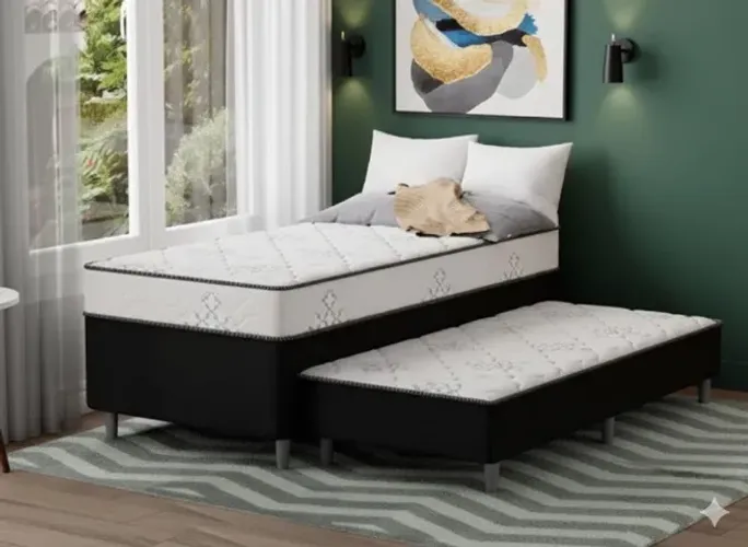 Cama com auxiliar em estoque (em estoque)
