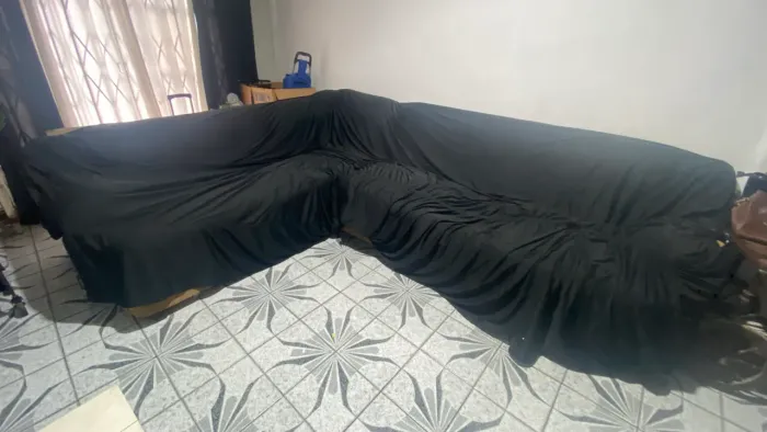 DOAÇÃO sofá L +mesa e 3 cadeiras