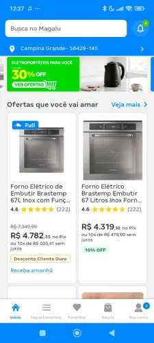 Forno digital  Brastemp gourmet 