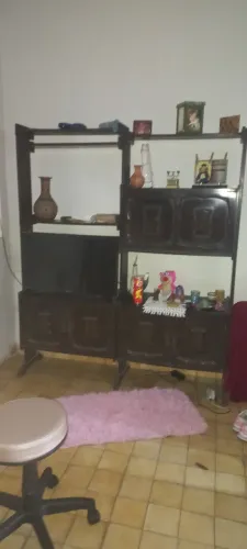 Estante Madeira Escura Maciça