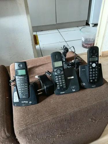 Vendo 3 telefone sem fio Philips e intelbras