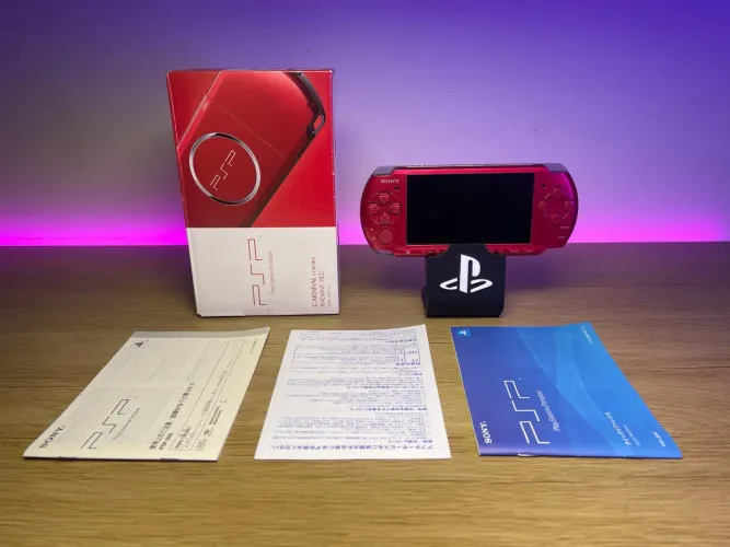 PSP Edição Especial Colors: Carnaval Red CIB com Jogos e Garantia