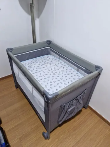 Vendo Berço Portátil Burigotto Serenata Gray + Colchão