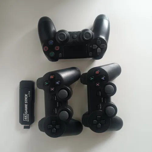 Controle sem fio e game stick