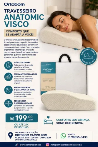 Travesseiro Ortobom
