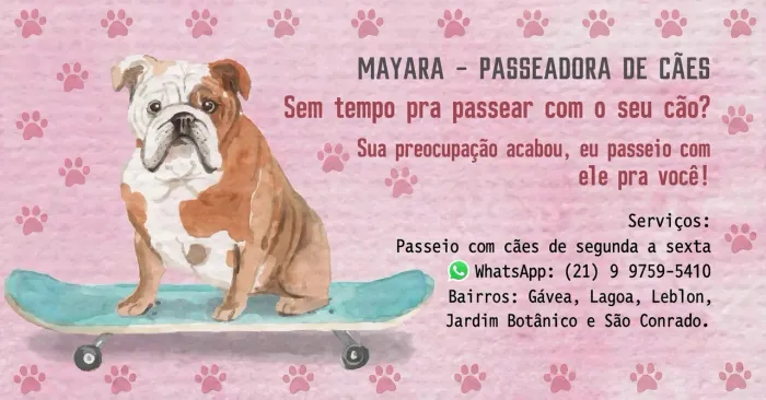 Passeadora de cães zona sul