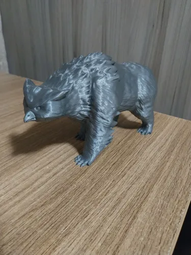 Urso Coruja RPG impressao 3D sem acabamento