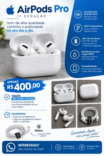 Airpods pro 1º geração Original
