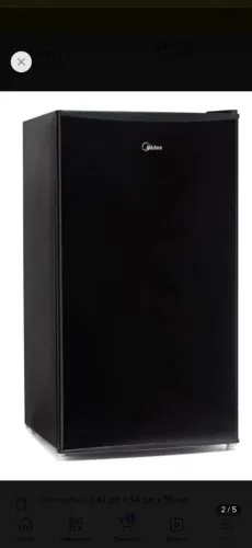 Frigobar Midea 95 litros preto