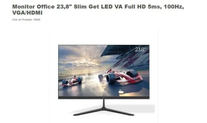 MONITOR SLIM 23.8 100HZ GET